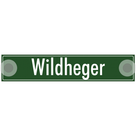 Schilder "Wildheger"