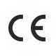 CE-Zeichen rund weiß 
