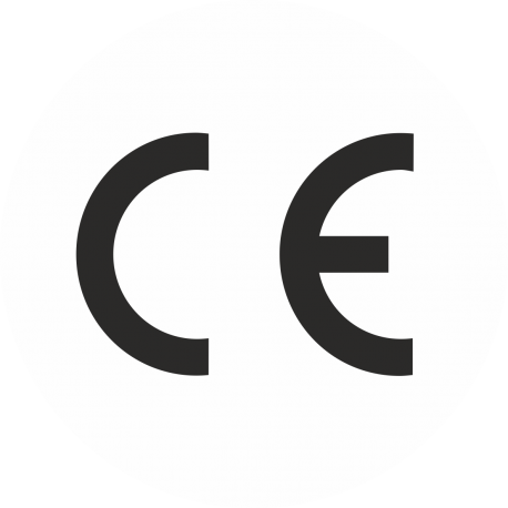 CE-Zeichen rund weiß 