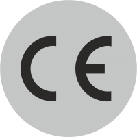 CE-Zeichen rund grau