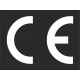 CE-Zeichen rechteckig schwarz