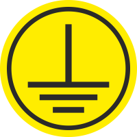 Markierungsaufkleber 'Schutzleiter' (gelb)
