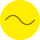Markierungsaufkleber "Wechselstrom" (gelb)