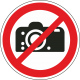 Aufkleber "Fotografieren verboten"