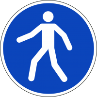 Schilder "Für Fußgänger"
