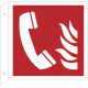 Schilder "Brandmeldetelefon" (rechtwinkliges Modell)