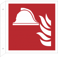 Schilder "Mittel und Geräte zur Brandbekämpfung" (rechtwinkliges Modell)