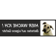 Anatolischer Hirtenhund "Hier wache ich"-Aufkleber (rot, niedriges Modell)