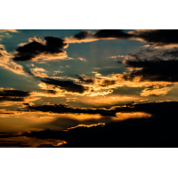 Foto auf Plexiglas - Sonnenuntergang Abendhimmel