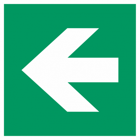Schilder "Richtungsangabe links"