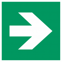 Schilder 'Richtungsangabe rechts'