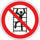 Aufkleber "Klettern verboten"