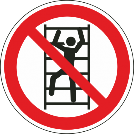 Aufkleber "Klettern verboten"