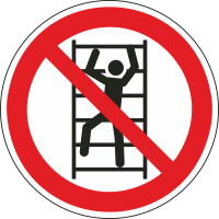 Schilder "Klettern verboten"
