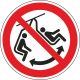 Schilder "Schaukeln im Sessel verboten"