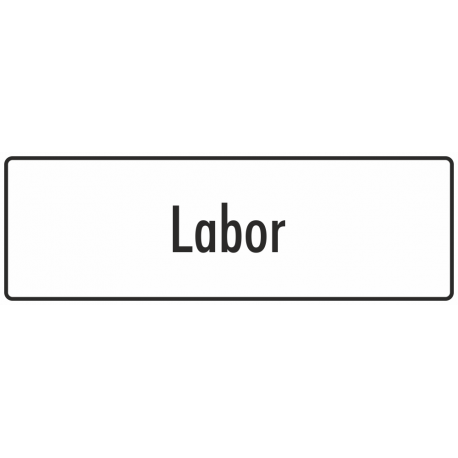 Schilder "Labor" (weiß)
