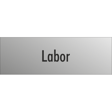 Schilder "Labor" (edelstahl)