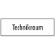 Schilder "Technikraum" (weiß)