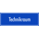 Schilder "Technikraum" (blau)