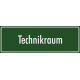 Schilder "Technikraum" (grün)