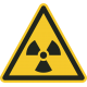 Aufkleber "Warnung vor radioaktiven Stoffen oder ionisierender Strahlung"