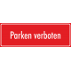 Schilder "Parken verboten" (rot)