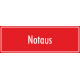 Aufkleber "Notaus" (rot)