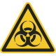 Aufkleber "Warnung vor Biogefährdung"