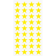Markierungsaufkleber Stern 15 mm pro Blatt (40 Stück)