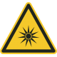 Aufkleber "Warnung vor optischer Strahlung"