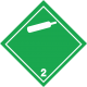 ADR 2 'Gase unter Druck' Schilder (weiß)