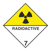 ADR 7 'Radioaktiv' Schilder 