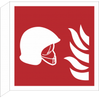 Schilder 'Mittel und Geräte zur Brandbekämpfung' (rechtwinkliges Modell)