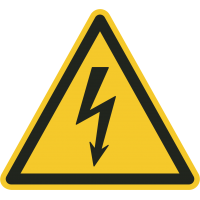 Schilder "Warnung vor elektrischer Spannung"