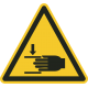 Schilder "Warnung vor Handverletzungen"