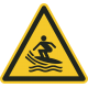 Aufkleber "Warnung vor Windsurfbereich"