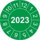 Prüfplaketten mit Jahreszahl (grün)