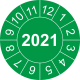 Prüfplaketten mit Jahreszahl (grün)