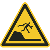 Schilder "Warnung vor unvermittelter Tiefenänderung in Schwimm- oder Freizeitbecken"