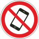 Aufkleber "Smartphone Verboten"