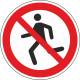 Schilder "Laufen verboten"