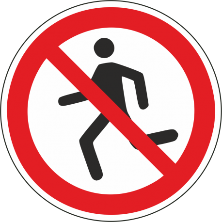 Schilder "Laufen verboten"