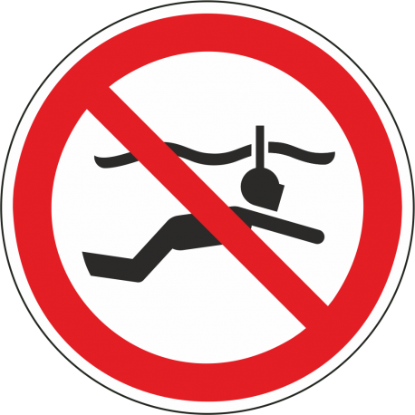 Schilder "Schnorcheln verboten"