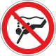 Schilder "Geräte-Tauchen verboten"