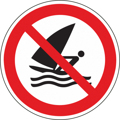 Schilder "Windsurfen verboten"
