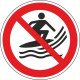 Schilder "Surfen verboten"