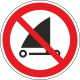 Schilder "Strandsegeln verboten"