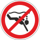 Aufkleber "Geräte-Tauchen verboten"