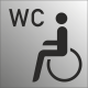 Schilder Behindertentoilette