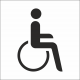 Behindertentoilette-Aufkleber (mit Hintergrund)